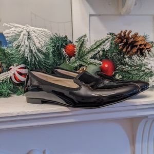 Boden Patent Leather Slipper Loafer Black 38